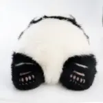 3-month-old Heye handmade simulated panda doll pillow sheepskin plush toy