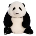 6-month-old Hehua handmade simulation panda doll pillow gift girl wool plush toy