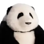 6-month-old Hehua handmade simulation panda doll pillow gift girl wool plush toy