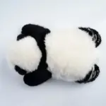 3-month-old Hehua handmade simulated panda doll large size sheepskin plush toy