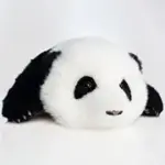 3-month-old Hehua handmade simulated panda doll large size sheepskin plush toy
