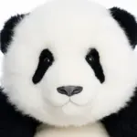 5-month-old Menglan handmade simulation panda doll pillow gift girl wool plush toy