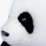 5-month-old Hehua handmade simulated panda doll large size sheepskin plush toy