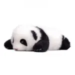 1.5-month-old Hehua handmade simulated panda doll pillow sheepskin plush toy