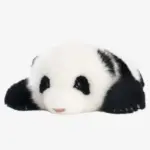 1.5-month-old Hehua handmade simulated panda doll pillow sheepskin plush toy