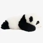 1.5-month-old Hehua handmade simulated panda doll pillow sheepskin plush toy